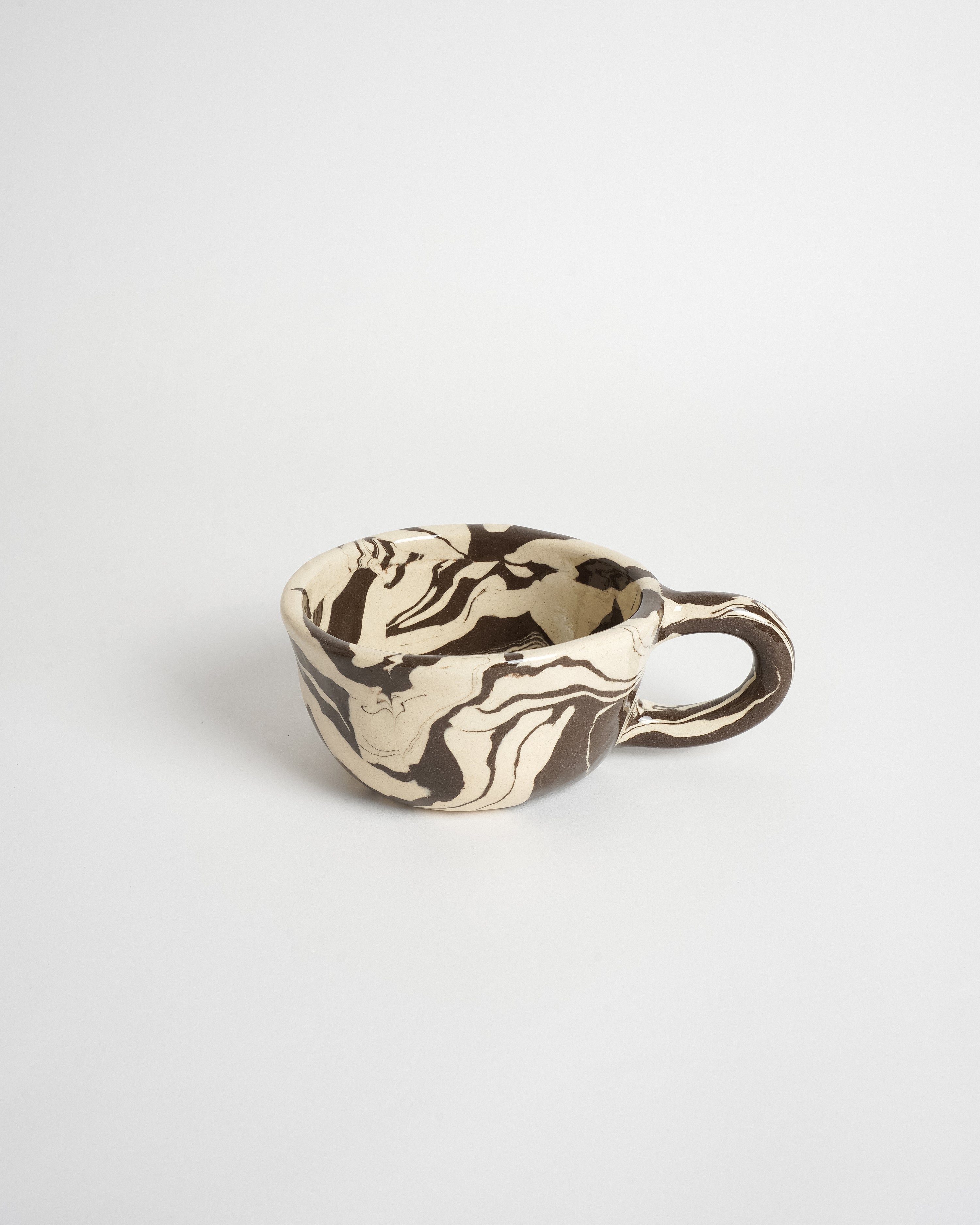 Latte Mug Marble Black